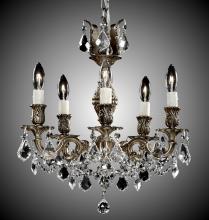 American Brass & Crystal CH9512-O-07G-ST - Five Light Chandelier